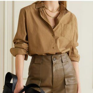 Kristen cotton-poplin shirt - Small